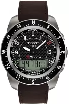 Image of Mens Tissot T-touch Expert Titanium Alarm Chronograph Watch T0134204620700