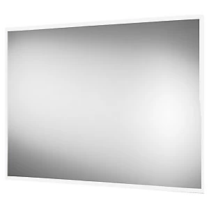 Image of Wickes Brisbane Colour Changing Matt Black LED Mirror - 700 x 500mm