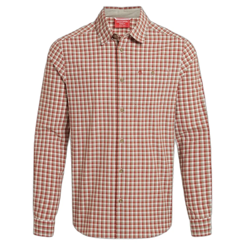 Image of Long sleeve shirt Craghoppers NosiLife Nuoro Check Rouge Male S