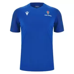 Image of Macron Samoa 23/24 Rugby Training Tee - Blue