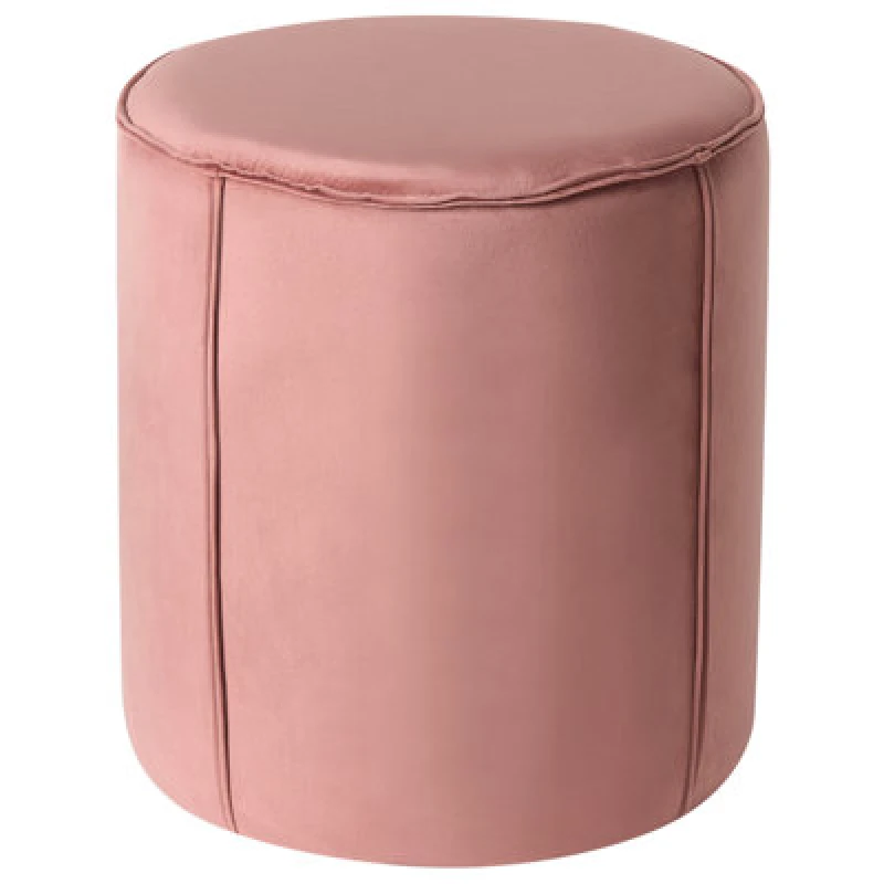 Image of Beliani Pouffe Sedona Velvet Pink