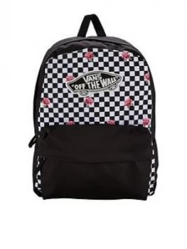 Image of Vans Realm Backpack Checkerboard Black Size One Size Women
