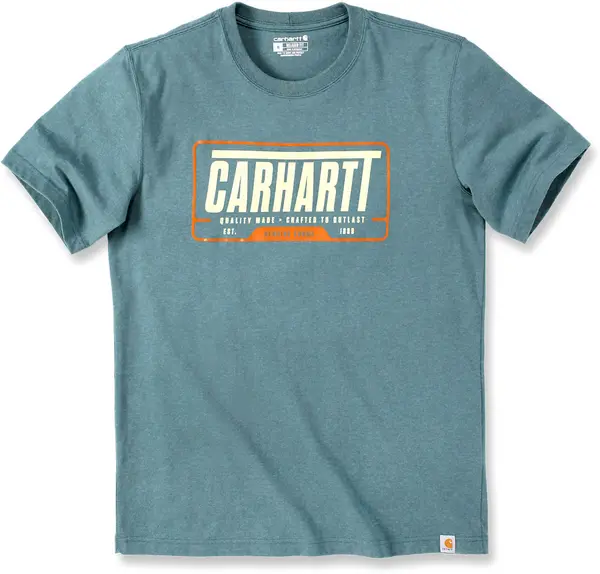 Image of Carhartt Relaxed Fit Heavyweight Graphic T-Shirt, turquoise, Size L