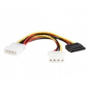 Image of 6in LP4 to LP4 SATA Power Y Cable Adapter