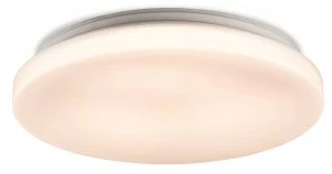 Image of Integrated LED Bathroom Flush Ceiling Light White IP44