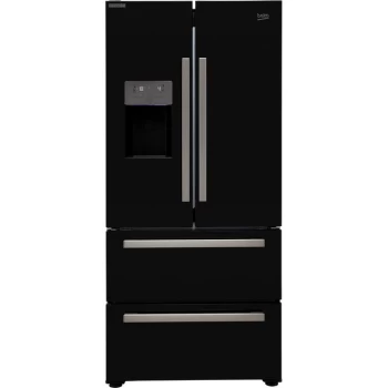 Image of Beko HarvestFresh GRNE360520DB 539L Freestanding American Style Fridge Freezer