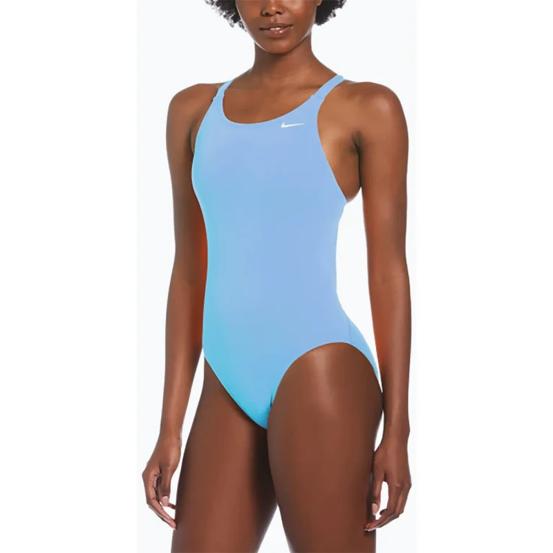 Image of Womens 1 Piece swimsuit Nike Hydrastrong Solid Bleu Female 42