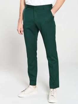 Image of Selected Homme Structured Trousers - Green