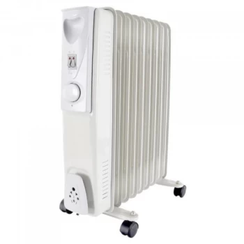 Image of F2602GR 3 Heat Settings 1500W 7 Fin Oil Radiator - Grey