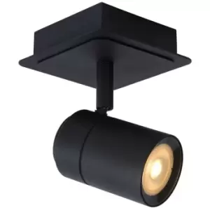 Image of Lucide Lighting - Lucide lennert - Ceiling Spotlight Bathroom - LED Dim. - GU10 - 1x5W 3000K - IP44 - Black