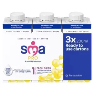 Image of SMA PRO First Infant Baby Milk Liquid From Birth Multipack