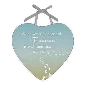 Image of Reflections Of The Heart Footprints Plaque