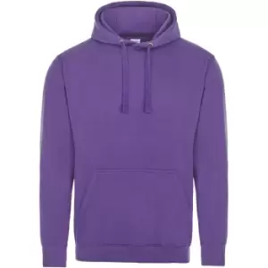 Image of Awdis Unisex College Hooded Sweatshirt / Hoodie (S) (Purple)