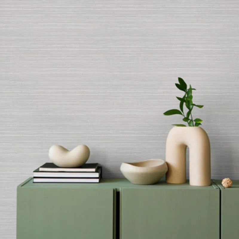 Image of Superfresco Easy Superfresco Easy Emperor Grasscloth Grey Texture Wallpaper in Cream Size: 10000mm_x_520mm Cream 10000mm_x_520mm Unisex 501158366643