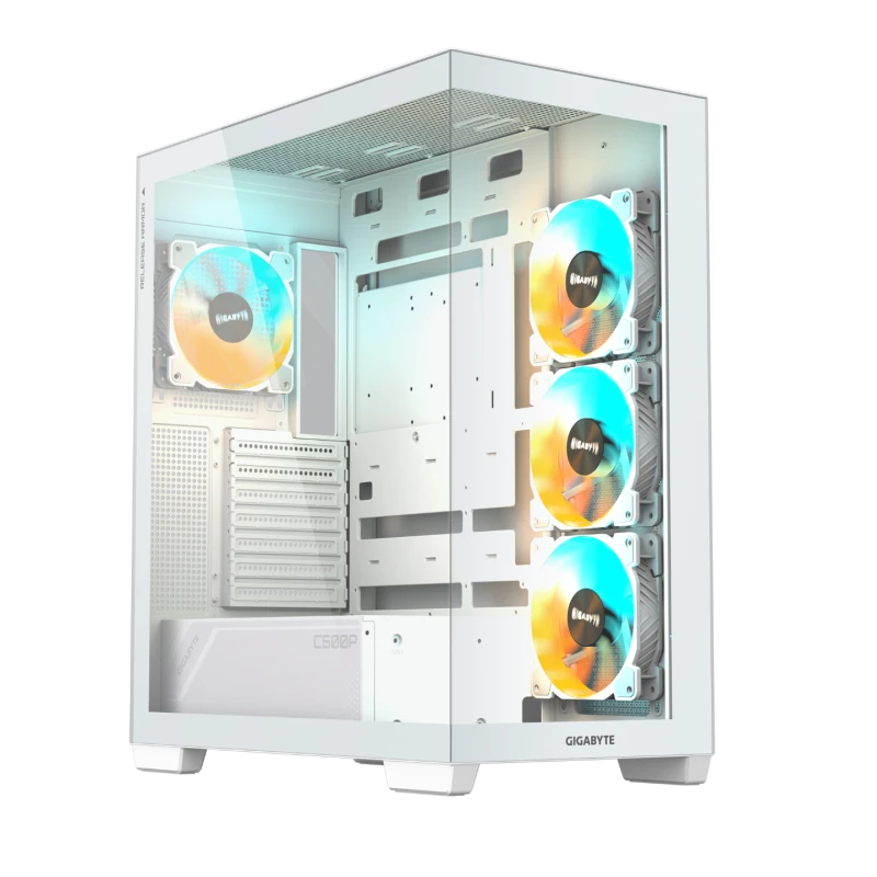Image of Gigabyte C500 Panoramic Stealth Ice Tempered Glass Case