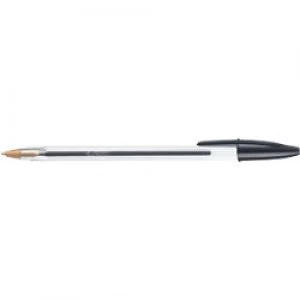 Image of Bic Cristal Medium Ball Pen Black Pack of 5