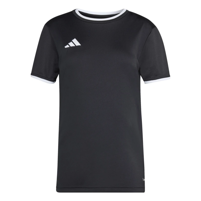 Image of adidas Womens Short Sleeve Performance T-Shirt Black/White female 10 (S)