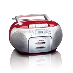 Image of Lenco Portable Radio/CD Player - Red