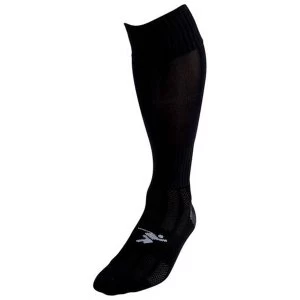 Image of Precision Plain Pro Football Socks Black - UK Size J12-2