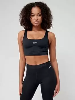 Image of Reebok Workout Ready Light Support Bra - Black, Size L, Women