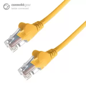 Image of Connekt Gear 20m RJ45 CAT5e UTP Stranded Flush Moulded Network Cable - 24AWG - Yellow