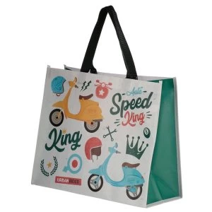 Image of Scooter Speed King Design Durable Reusable Shopping Bag