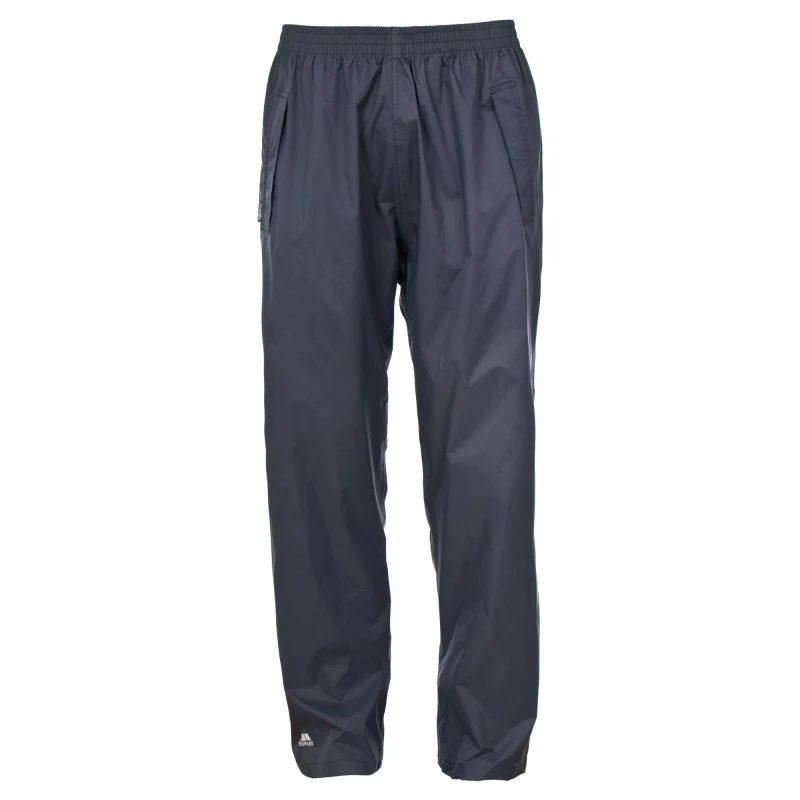 Image of Trespass Trespass Men Qikpac Overtrousers Bottoms in Dark Grey Size: X-Small Dark Grey XS Male 5054752035952