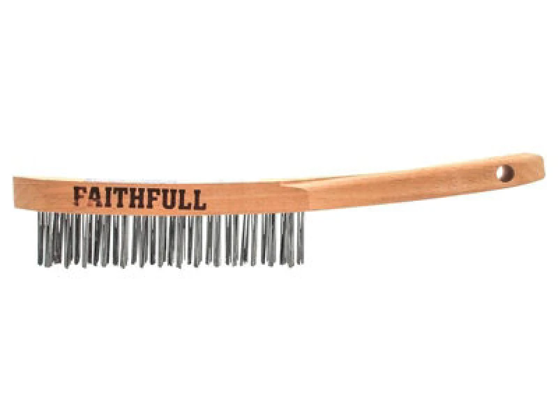 Image of Faithfull Lightweight Scratch Brush, Three Row Fai5803F