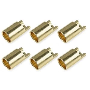 Image of Corally Bullit Connector 6.5Mm Female Gold Plated Ultra Low Resistance 6Pcs