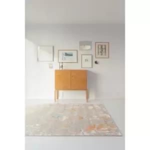 Image of City 466117 AK990 80cm x 140cm Rectangle - Grey and Multicoloured