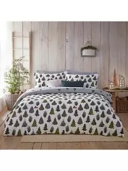Image of Furn Evergreen Brushed Cotton Duvet Cover Set