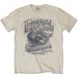 Image of Creedence Clearwater Revival - Born on the Bayou Unisex Medium T-Shirt - Neutral