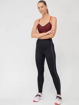 Image of Under Armour Infinity Low Strappy Bra - Burgundy