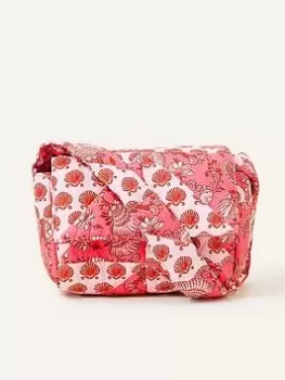 Image of Accessorize Patchwork Print Cross-body Bag, Pink, Women
