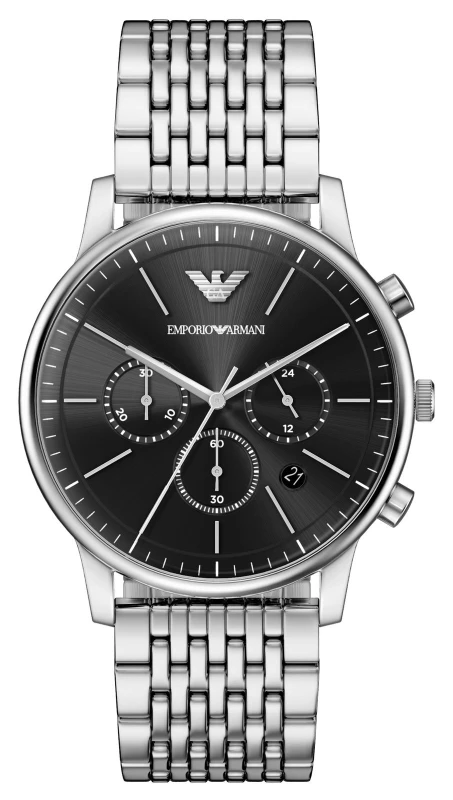 Image of Emporio Armani AR11772 Minimalist Chronograph (42mm) Black Watch
