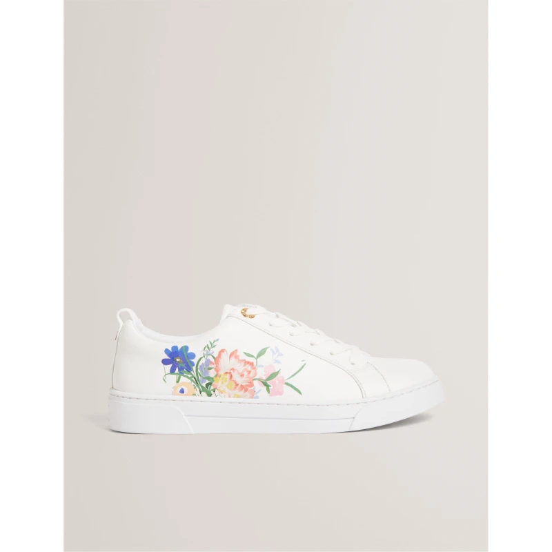 Image of Ted Baker Ted Printed Trainer Ld62 White female 4 (37)
