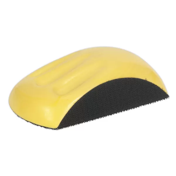 Image of Genuine SEALEY RE4001 Sanding Block, Curved Hook & Loop Ø150mm