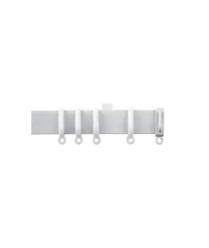 Image of White Plastic Curtain Track 80cm