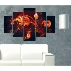 Image of ST038 Multicolor Decorative MDF Painting (5 Pieces)