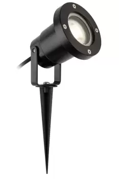 Image of Monza Outdoor Wall & Spike Light Black IP54. GU10