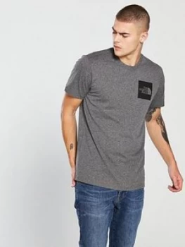 Image of The North Face Short Sleeve Fine T-Shirt - Medium Grey Heather, Size 2XL, Men