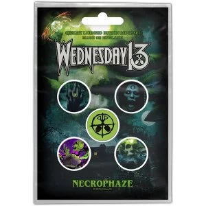 Image of Wednesday 13 - Necrophaze Button Badge Pack
