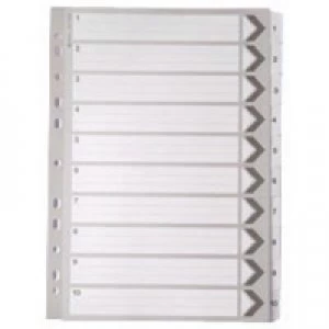 Image of Nice Price A4 White 1-10 Mylar Index WX10528