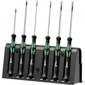 Image of Wera 2035/6 B Electrical & precision engineering Screwdriver set 6 Piece Slot, Phillips
