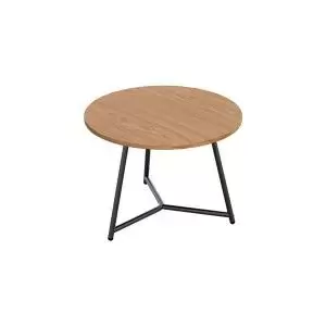 Image of Jemini Trinity Low Table 800x800x435mm Nova OakBlack KF823612 KF823612