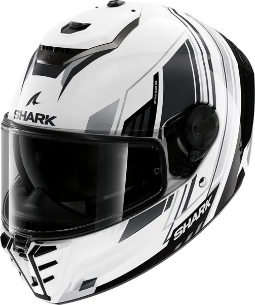 Image of Shark Spartan RS Byhron White Black Chrom WKU Full Face Helmet 2XL