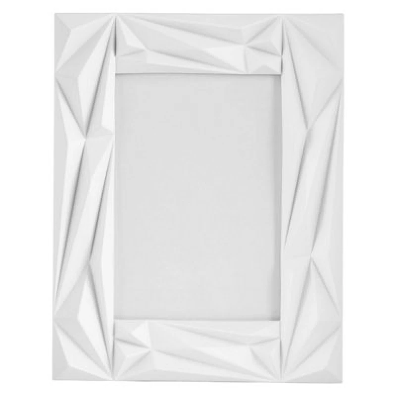Image of Premier Housewares Geo Prisma White 5" x 7" Photo Frame White