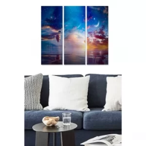 Image of MDF1166868406 Multicolor Decorative MDF Painting (3 Pieces)