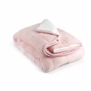 Image of Emma Barclay Weighted Sherpa Blanket 60 x 80" Blush