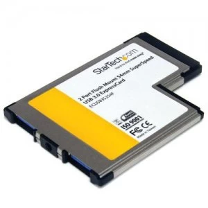 Image of 2 Port Flush Mount ExpressCard USB3